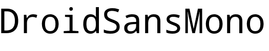安卓系统字体_DroidSansMono.ttf的字体样式预览
