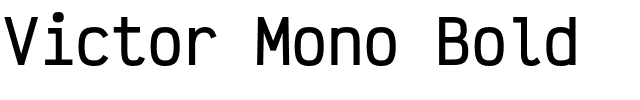 Victor Mono Bold.otf[0.08MB]