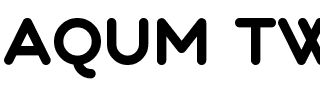 Aqum two.otf的字体样式预览