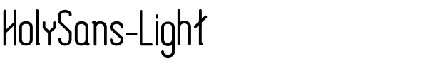 HolySans-Light.ttf的字体样式预览