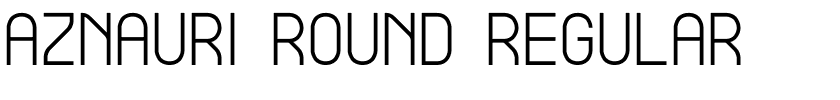 Aznauri Round Regular.ttf的字体样式预览