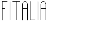 Fitalia.ttf的字体样式预览
