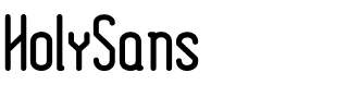 HolySans.ttf的字体样式预览