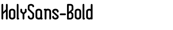 HolySans-Bold.ttf的字体样式预览