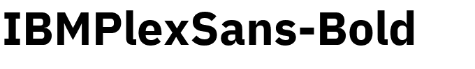 IBMPlexSans-Bold.ttf的字体样式预览