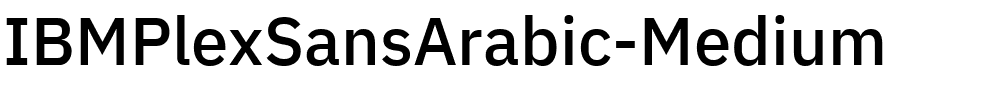 IBMPlexSansArabic-Medium.ttf的字体样式预览
