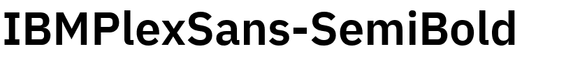 IBMPlexSans-SemiBold.ttf的字体样式预览