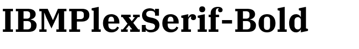 IBMPlexSerif-Bold.ttf的字体样式预览