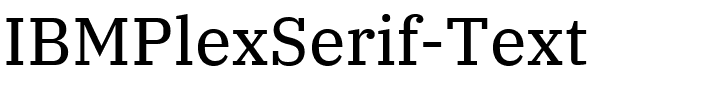 IBMPlexSerif-Text.ttf的字体样式预览